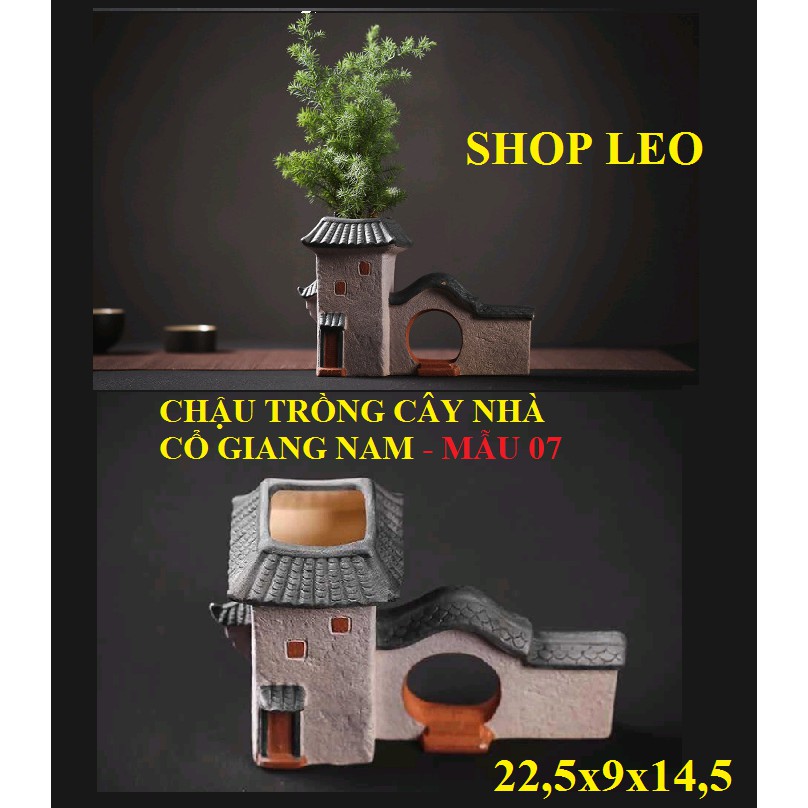 CHẬU TRỒNG CÂY NHÀ CỔ GIANG NAM - SET HỒ THỦY SINH - BÁN CẠN - TIỂU CẢNH