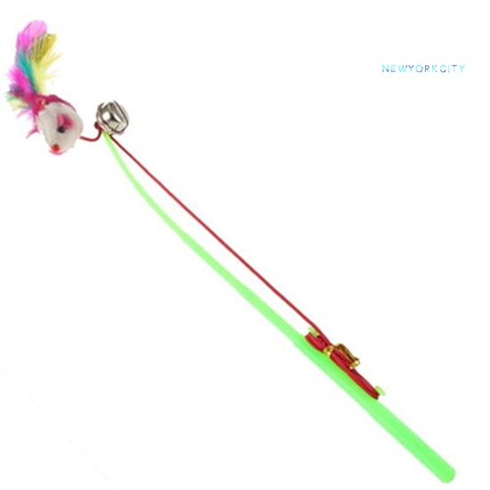 Đồ Chơi Chuột Giả Có Chuông Và Lông Vũ Vui Nhộn Cho Mèo Cưng