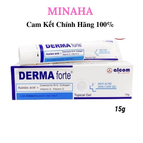 Kem Giảm Ngừa Mụn DERMA FORTE, Tinh Chất Ngừa Mụn Làm Sạch Mụn Mờ Sẹo Thâm Dạng Gel (15g)