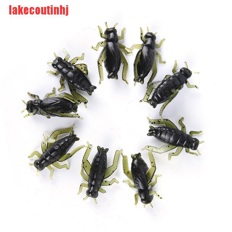 {lakecoutinhj}20Pcs Soft Fishing Lures Pesca Lightweight Cricket Insect Lure Simulation Baits VSQ