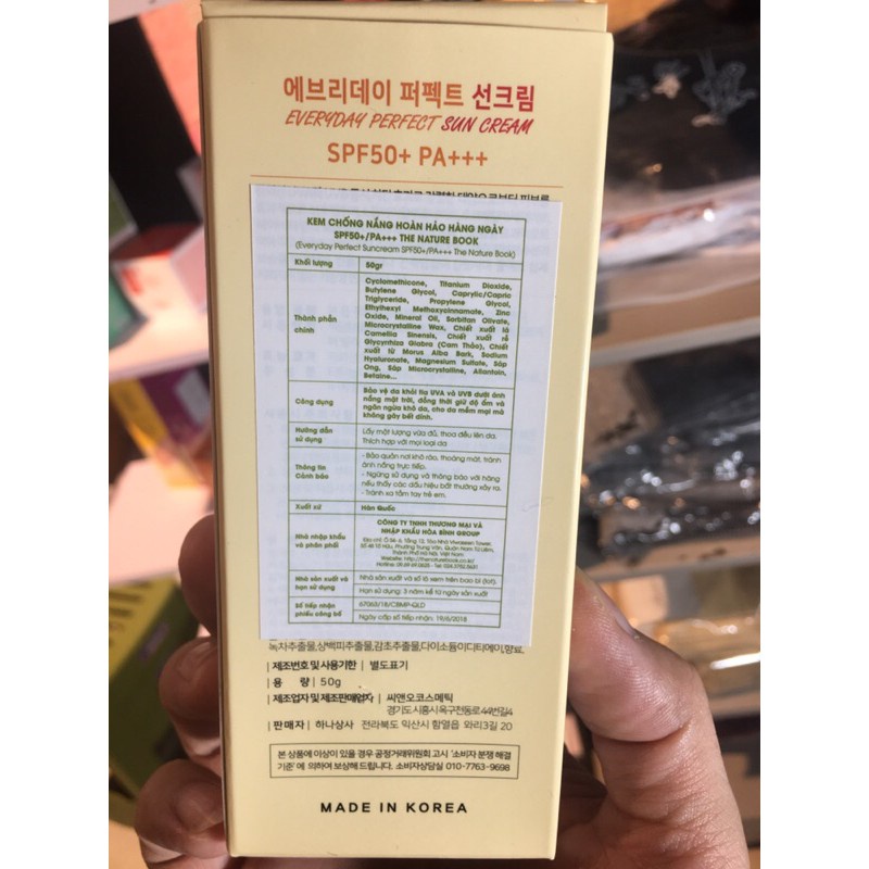 Kem chống nắng hoàn hảo hằng ngày Everyday Perfect Sun Cream SPF50+/PA+++ 70g