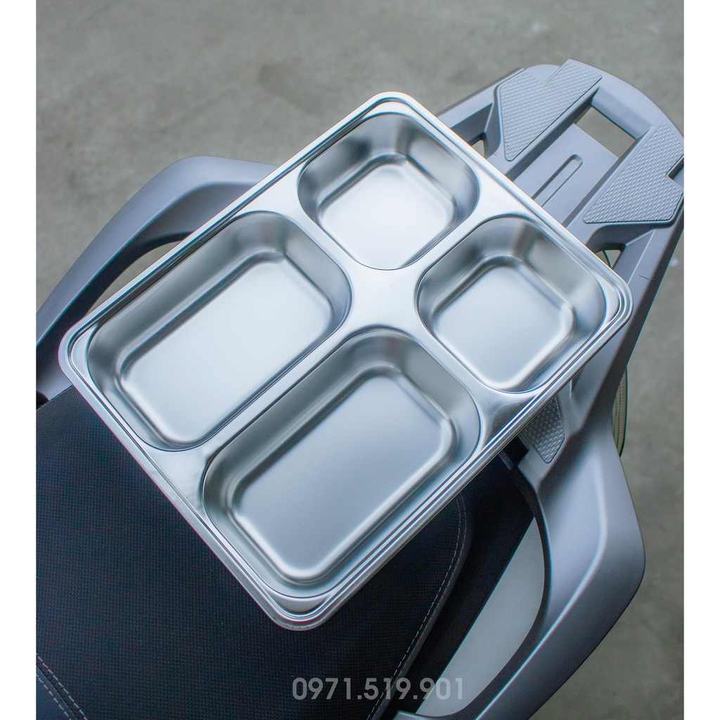 Khay cơm inox 4 ngăn sâu lòng Hàn Quốc giá rẻ | BigBuy360 - bigbuy360.vn