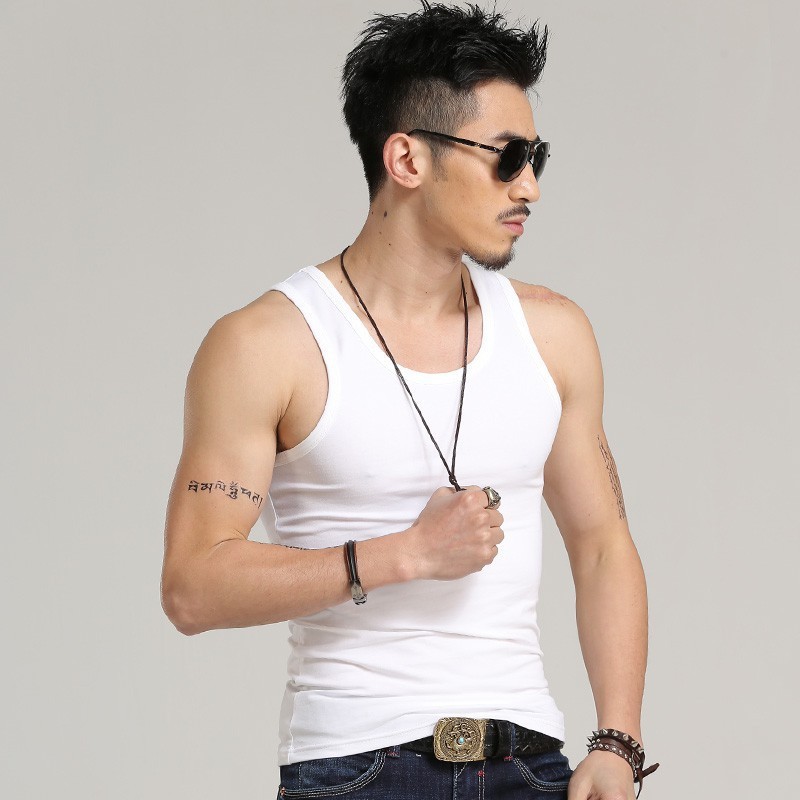 Áo ba lỗ nam CHÍNH HÃNG Aristino màu trắng may ô nam tanktop chất thun 100% Cotton cao cấp mặc lót thấm hút mồ hôi AC21