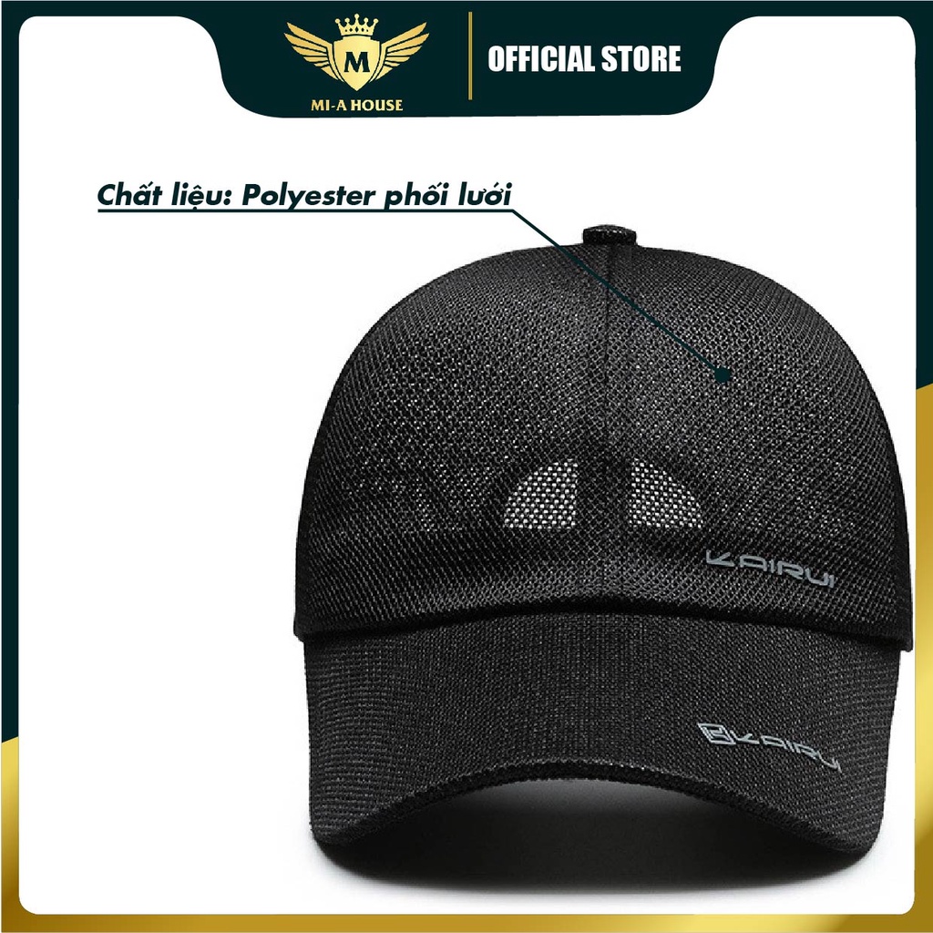 Mũ lưỡi trai - Nón kết thể thao Kairui lưới phong cách cá tính