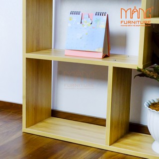 Kệ Sách Gỗ / kệ sách đứng ( có 3 màu lựa chọn trắng -đen- vân gỗ) KS04