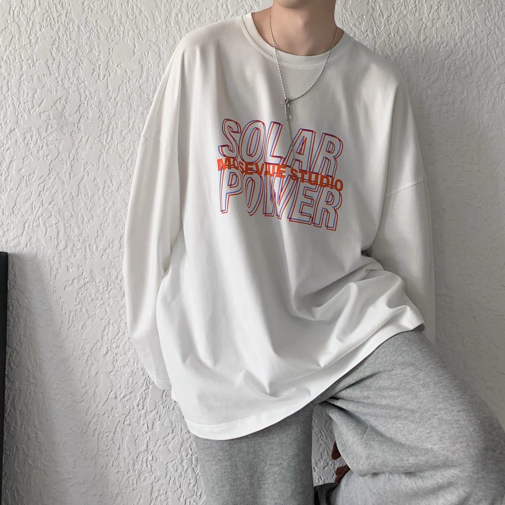 Áo thun tay dài wind, áo phông dài tay nam nữ form rộng unisex oversize HoangYenShopxyz