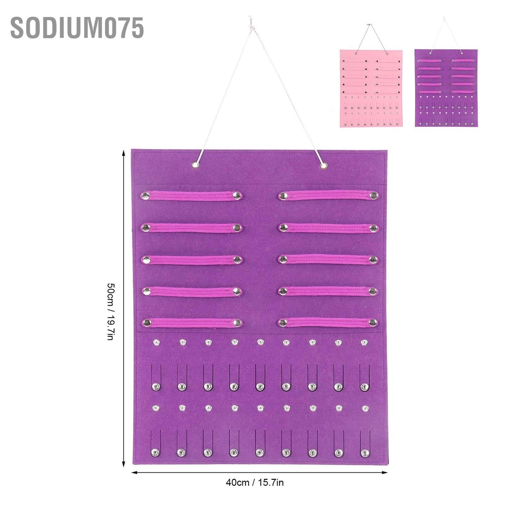 Sodium075 Giá đỡ lưu trữ nơ cài tóc Cô gái nỉ Treo tường băng đô Người tổ chức cho Phụ kiện kẹp