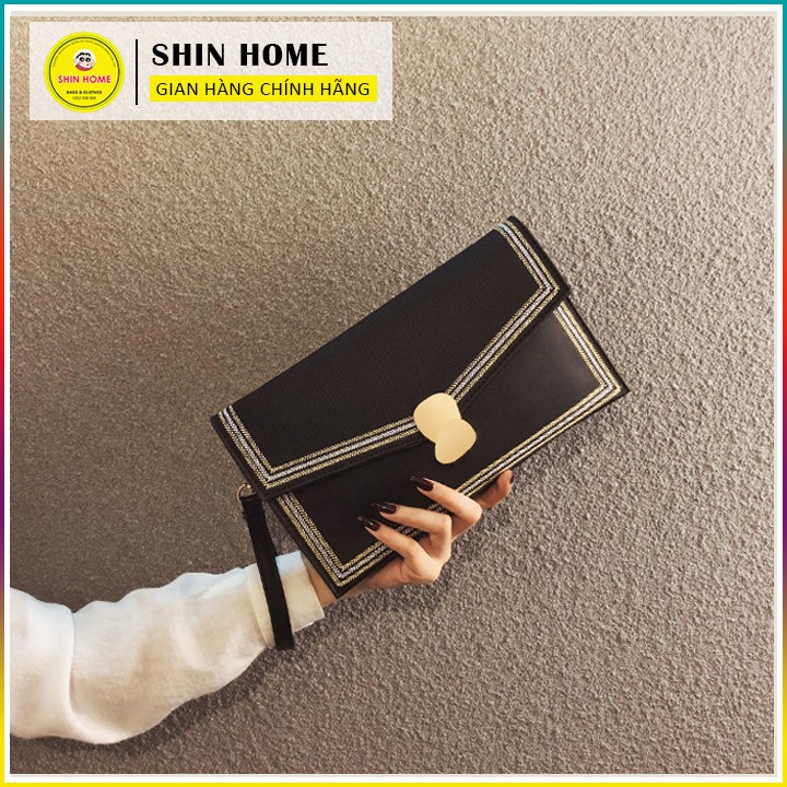 Ví clutch cầm tay dự tiệc dáng bì thư hàng loại 1 chất cực đẹp
