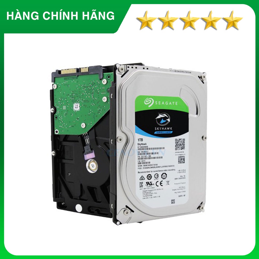 HDD 1TB Seagate Skyhawk, ổ cứng giám sát lắp cho đầu ghi hình camera | BigBuy360 - bigbuy360.vn