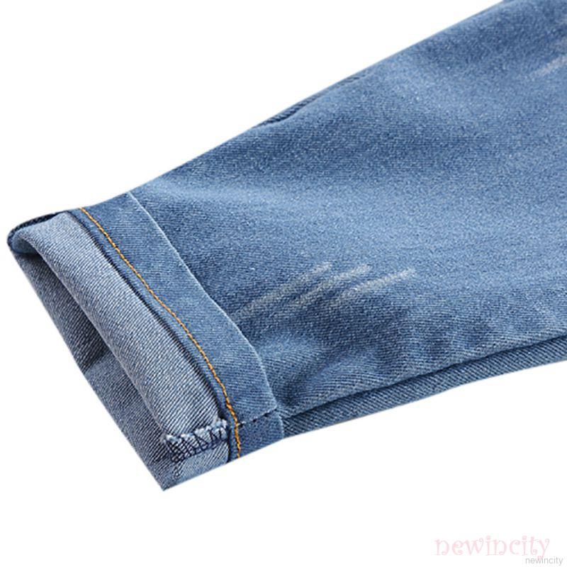 Set áo sơ mi in họa tiết hoạt hình + quần jean dài năng động dành cho bé trai