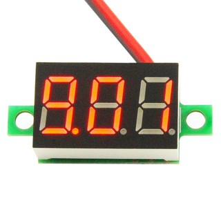 4-30v 2 line mini led digital dc voltmeter red panel voltage meter tester
