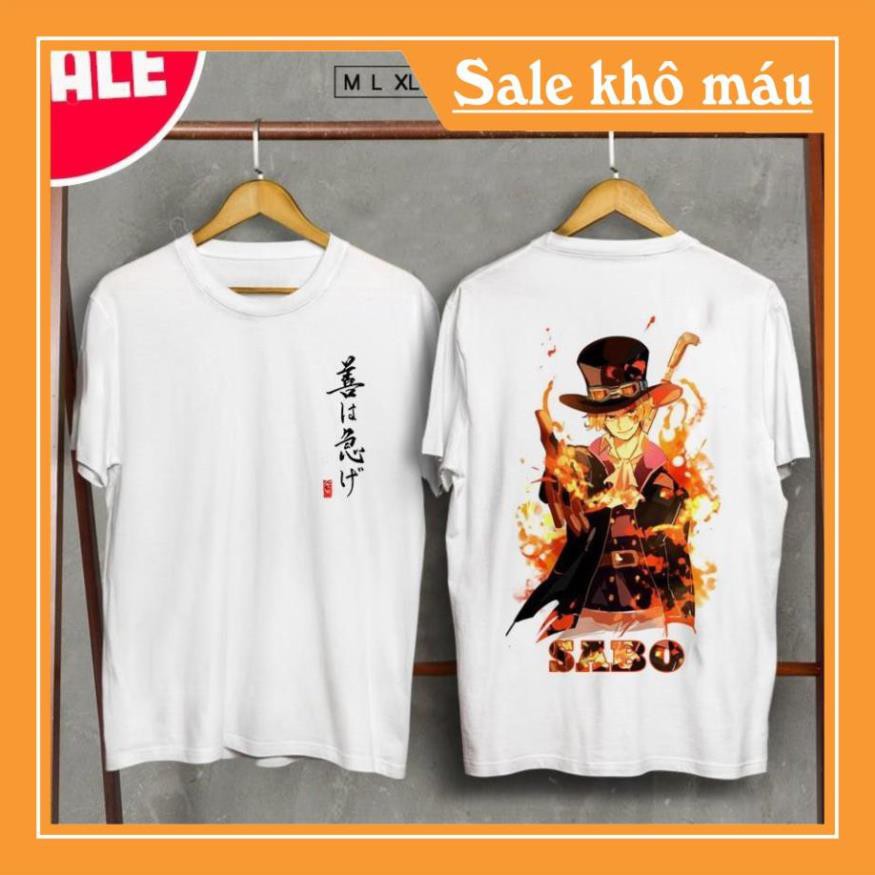 🔥Mẫu HOT🔥 Áo thun unisex - Áo Sabo One Piece đẹp giá siêu rẻ