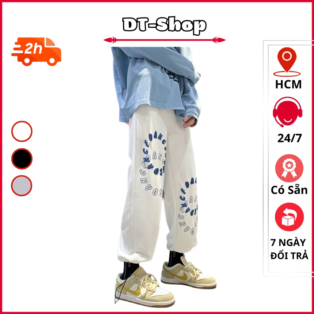 Quần jogger nam bo gấu trơn vải nỉ cao cấp chất mịn dáng jogger mặc thu đông