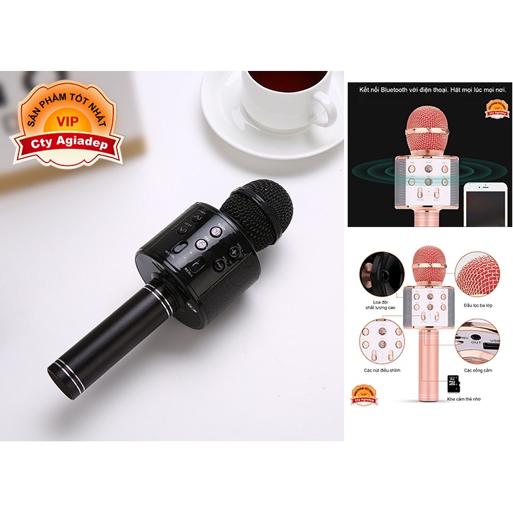 Micro S8 hát karaoke điện thoại kết nối bluetooth