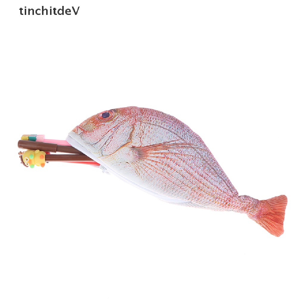 Túi Đựng Bút Bằng Thiếc Hình Cá Sáng Tạo