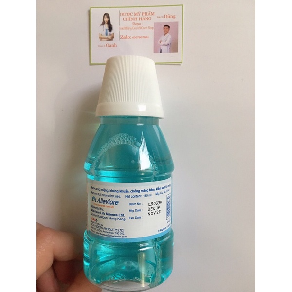 Nước Súc Miệng Diệt Khuẩn Hexidin 160ml