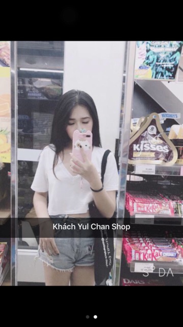 Croptop cổ tim form rộng | BigBuy360 - bigbuy360.vn