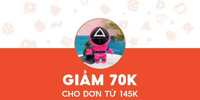 - gấu bông online - giảm 70k cho thú bông squid game 28cm