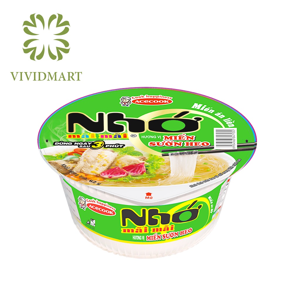 [Tô lẻ] NHỚ MÃI MÃI 5 LOẠI: HỦ TIẾU NAM VANG, PHỞ BÒ, MIẾN SƯỜN HEO, MÌ LẨU THÁI TÔM, HẢI SẢN RONG BIỂN – ACECOOK | BigBuy360 - bigbuy360.vn