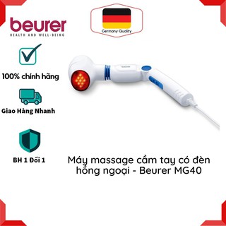 Máy massage cầm tay beurer mg40 - máy massage có đèn hồng ngoại, đầu xoay 180 độ
