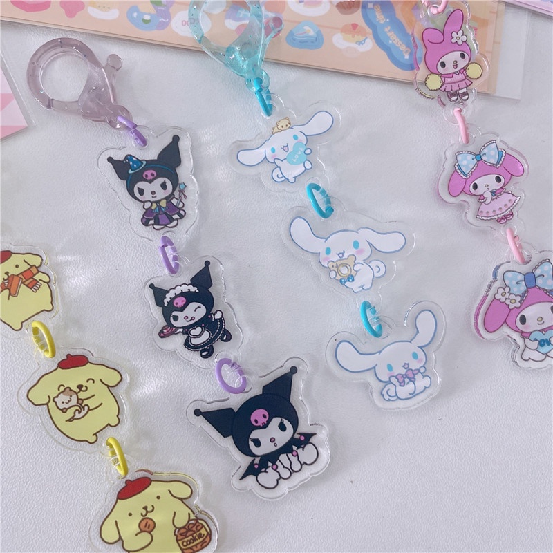 SANRIO Móc Khóa Hình Nhân Vật Hoạt Hình Kuromi Dễ Thương