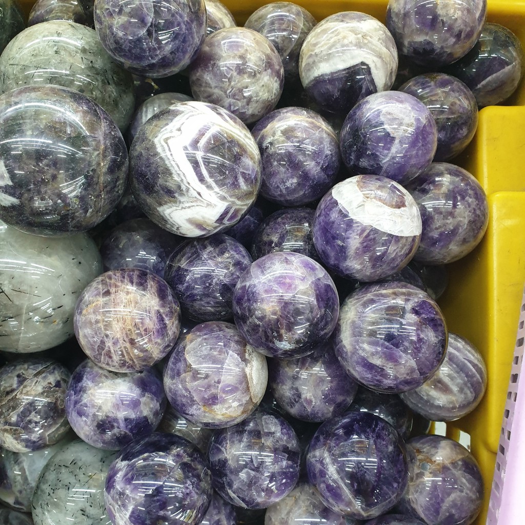 Bi cầu thach anh Tím