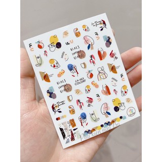 để can stick Sticker mặt người  hàn quốc Korea, không cần vẽ vời nhiều, siêu mỏng đẹp cực dễ mix