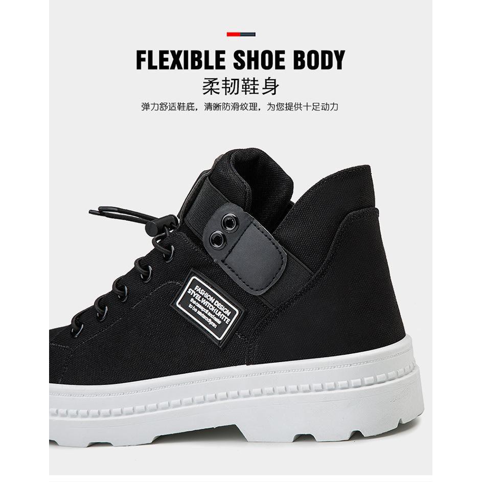 GIẦY đẹp Giày boot nam đen cổ cao [FREESHIP] D459 shop ĐỊCH ĐỊCH chuyên giày bốt nam giá tốt . . : 2021