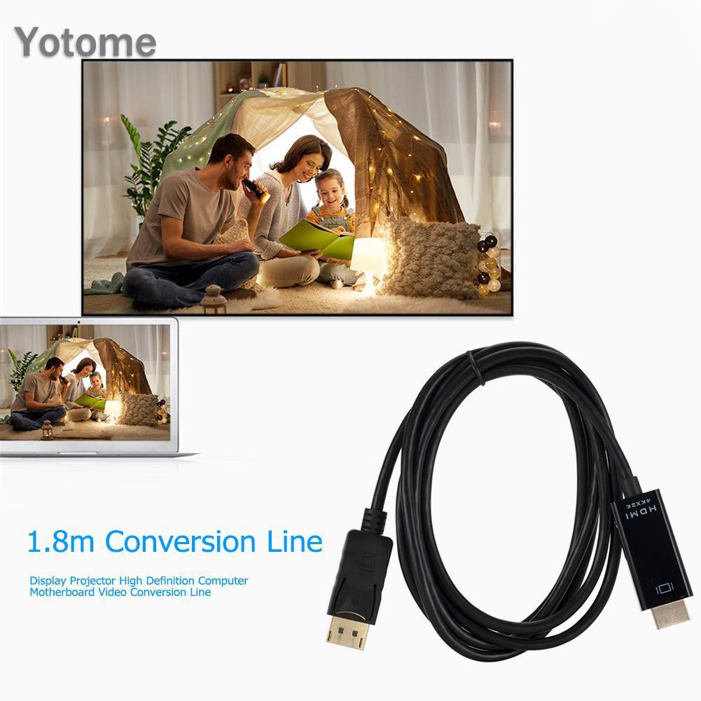 Cáp Chuyển Đổi Từ Cổng Dp Sang Hdmi-Compatible 6ft 4k X 2k Cho Máy Chiếu