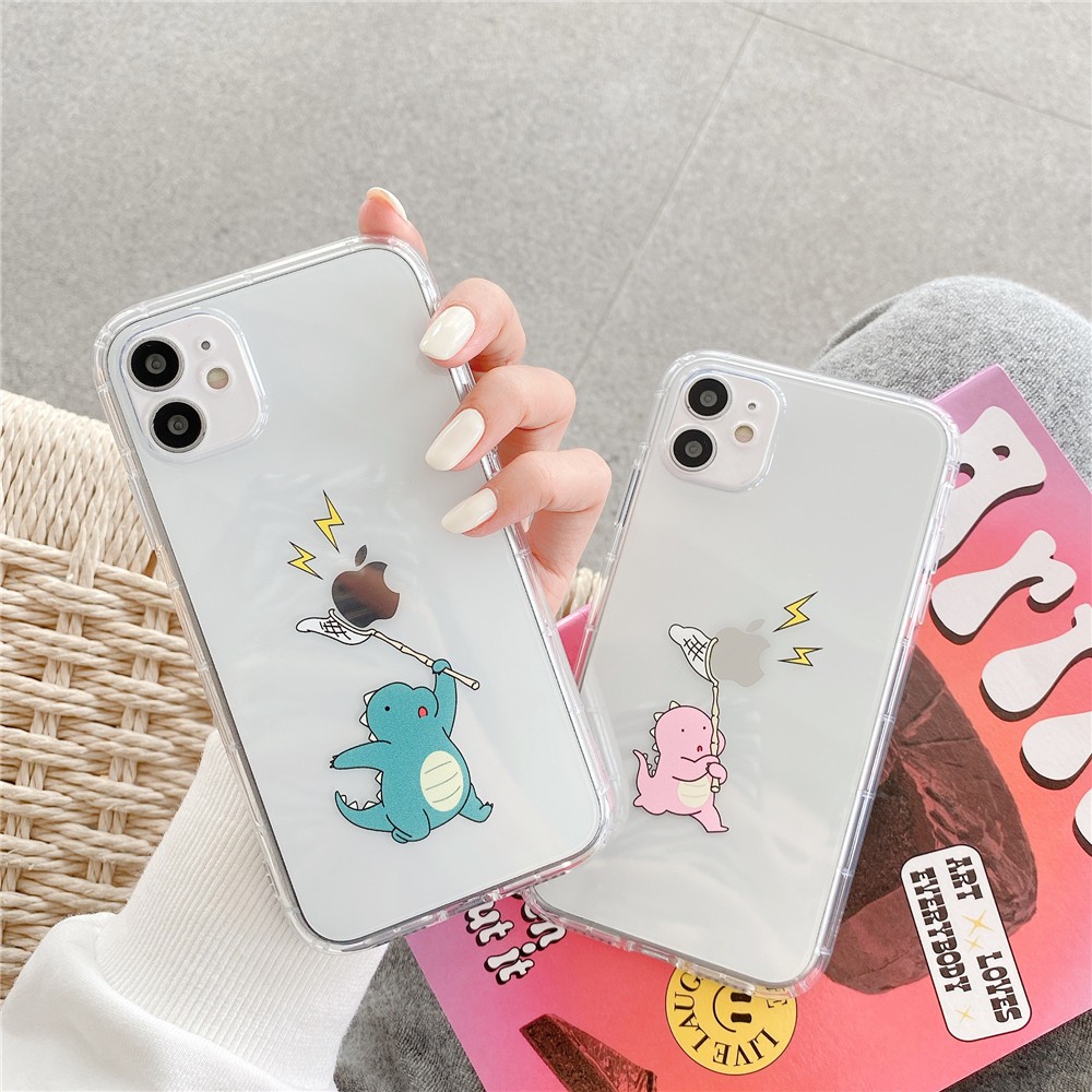 Ốp điện thoại TPU họa tiết khủng long thời trang cho Iphone 11 Pro Max X Xs Max Xr 7 Plus 8 Plus 6 Plus 6s Plus | BigBuy360 - bigbuy360.vn