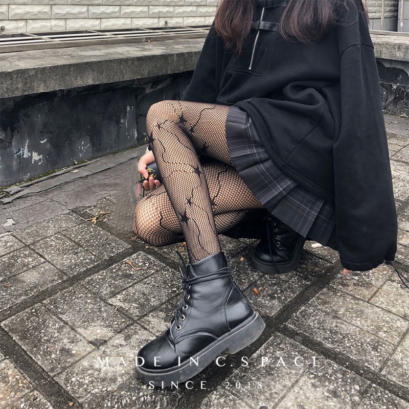 Quần vớ lưới lưng cao hoạ tiết da báo dành cho nữ