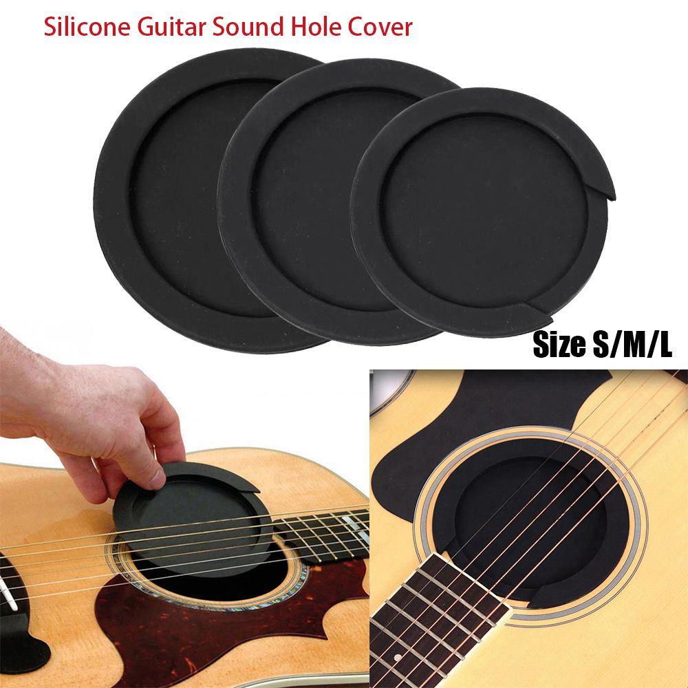 Phụ Kiện Chặn Lỗ Thoát Âm Đàn Guitar Bằng Silicone Chất Lượng Cao Size S/M/L