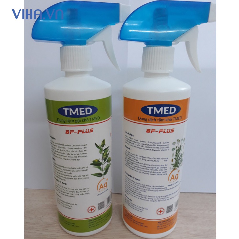 Dung dịch tắm khô / gội khô TMed 500ml