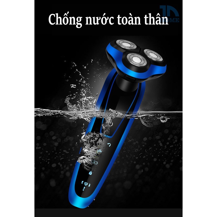 Máy cạo râu rửa mặt cho nam công suất cao 4 chức năng lưỡi mài tự động chống nước toàn thân PHOLZPS RQ1280