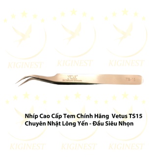 BỘ 10 NHIP VETUS CHUẨN TS CAO CẤP NHẶT LÔNG YẾN, NỐI MI, GẮP LINH KIỆN - HÀNG CHÍNH HÃNG