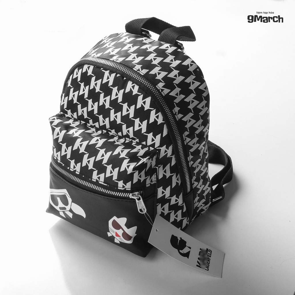 Balo túi gọn nhẹ phong cách unisex BACKPACK MINI LOGO KA.RL LAG.ERFELD