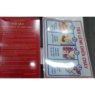 Bộ nội quy tiêu lệnh  chữa cháy tôn thép