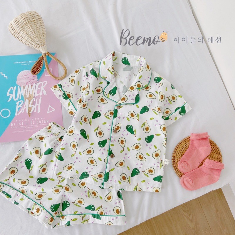 Set Pizama trái bơ cao cấp cho bé