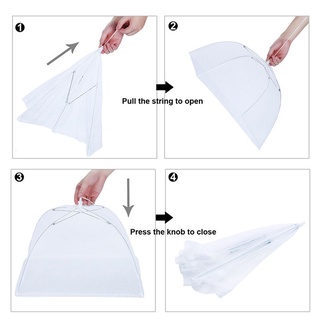 Kitchen Picnic Foldable Rectangular Mesh Insect-proof Food Cover / Removable Washable Breathable Dish Cover