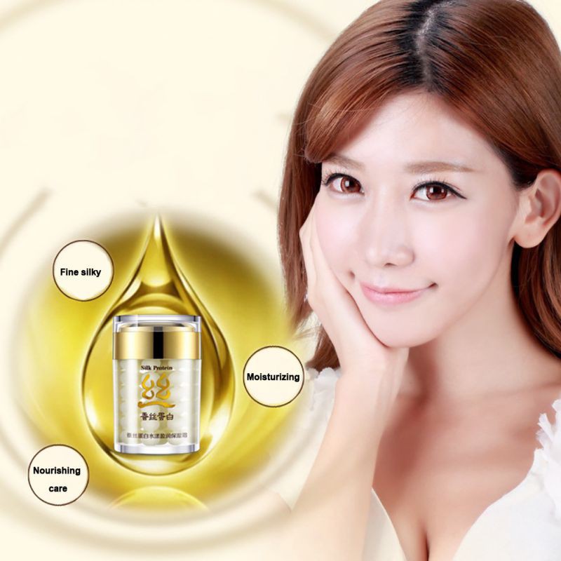 Kem dưỡng ẩm da mặt se khít lỗ chân lông có chứa thành phần protein tơ tằm 60g nhãn hiệu BIOAQUA