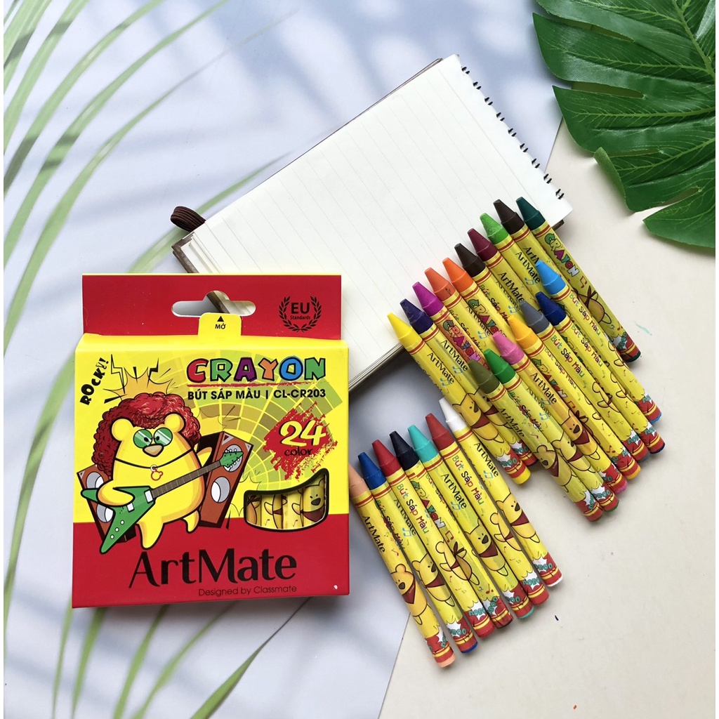 Sáp màu nến Classmate an toàn - 12/18/24 tươi sáng - CR101/CR102/CR103 - CR201/CR202/CR203 - vpp Diệp Lạc