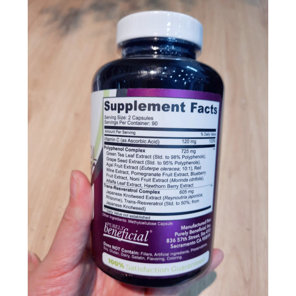 Viên uống Resveratrol 180 viên - Hàng Mỹ