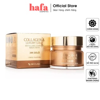Kem dưỡng trắng da chống lão hoá 3W Clinic Collagen & Luxury Gold Cream 100ml _ 3W Clinic Chính Hãng