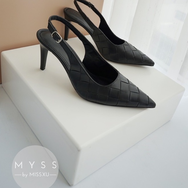 Giày cao gót nữ vân ô 7cm thời trang MYSS - CG178