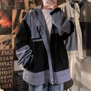 Áo khoác KAKI UNISEX FORM RỘNG có nón chống nắng ❤️ ULZZANG đi học VIVU123STORE KAK009