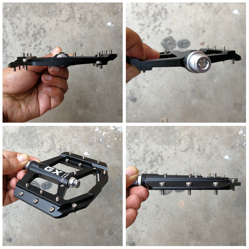 1 Cặp Bàn Đạp 3 Vòng Bi Phẳng Bằng Hợp Kim Nhôm Chống Trượt Cho Xe Đạp Leo Núi