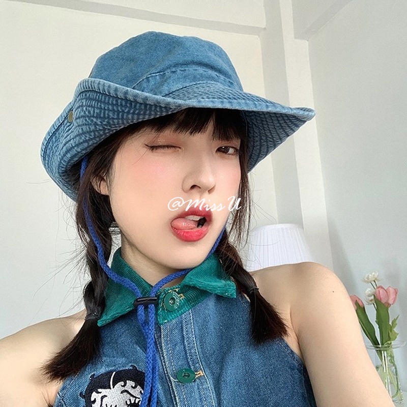 Nón Tai Bèo Vải Denim Thời Trang Unisex