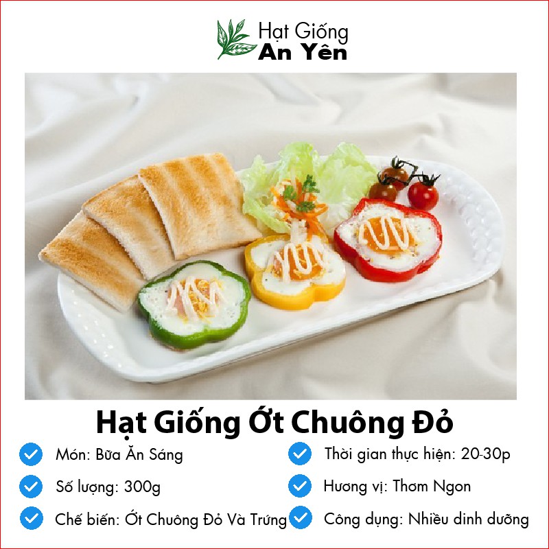 Hạt giống Ớt Chuông ( Ớt Đà Lạt ) thu hoạch sớm, dễ trồng, nảy mầm cao, sinh trưởng khoẻ