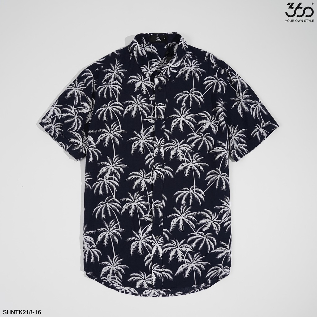 Áo sơ mi nam 360 BOUTIQUE ngắn tay họa tiết - SHNTK218-12 | BigBuy360 - bigbuy360.vn