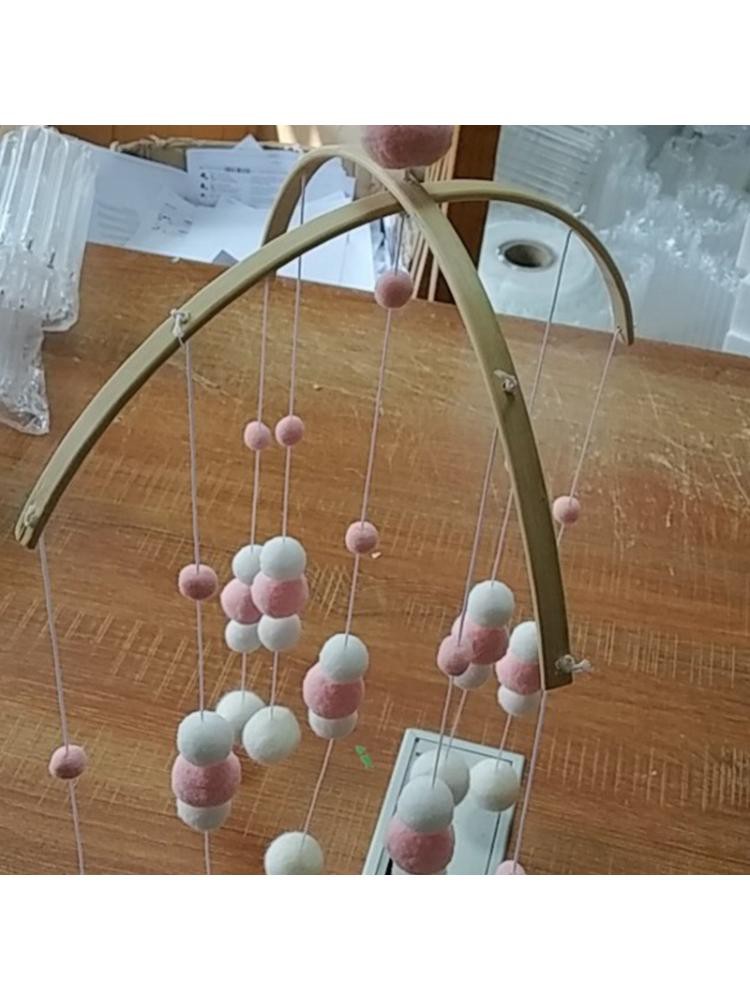 Móc Treo Đồ Gắn Nôi Em Bé Bằng Gỗ DIY Tiện Dụng